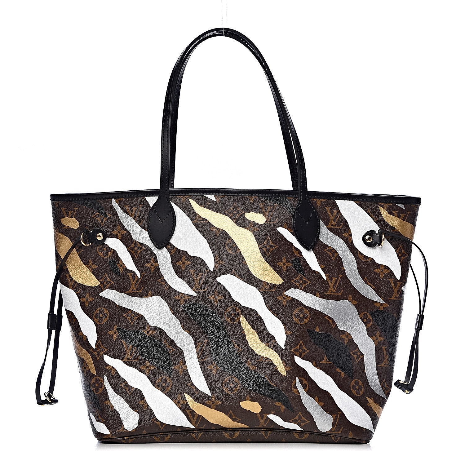 Louis Vuitton X LOL Monogram Neverfull MM Gold Silver 1 of 11