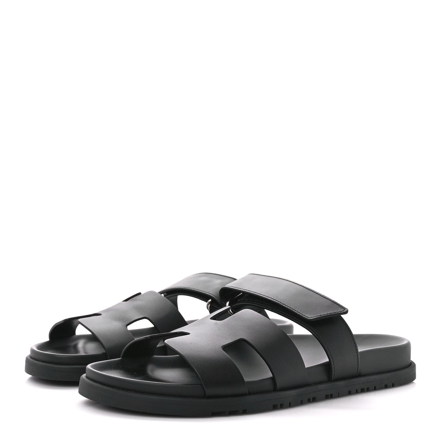 Calfskin Womens Chypre Sandals 41 Black