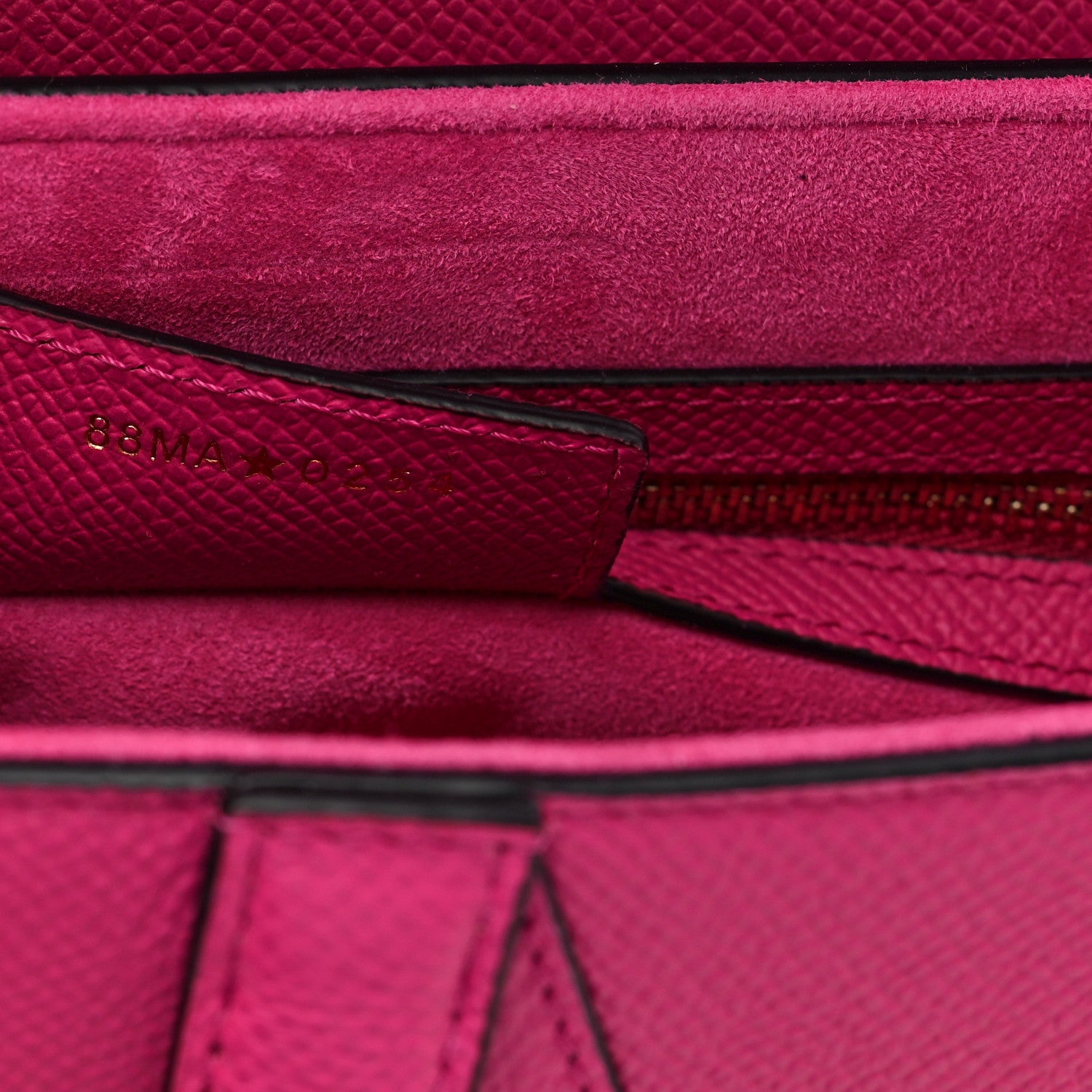Christian Dior Grained Calfskin Saddle Bag With Strap Fuchsia 12 of 19