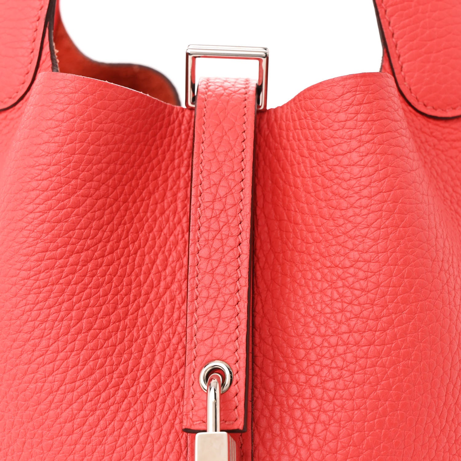 Hermes Taurillon Clemence Picotin Lock 22 MM Rouge De Coeur 8 of 10