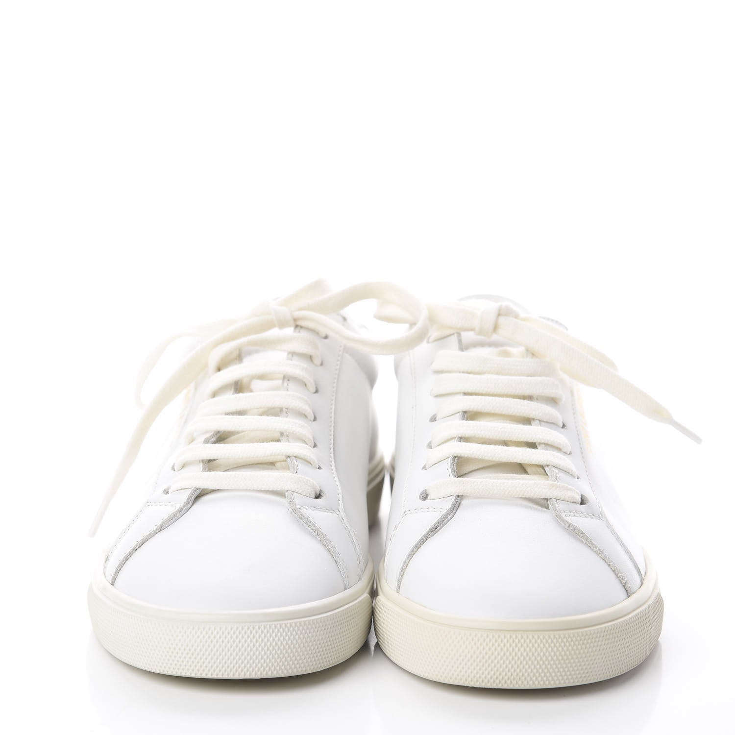 Saint Laurent Calfskin Andy Low Top Sneakers 37 Blanc Optique 2 of 7