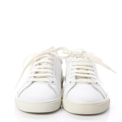 Saint Laurent Calfskin Andy Low Top Sneakers 37 Blanc Optique 2 of 7