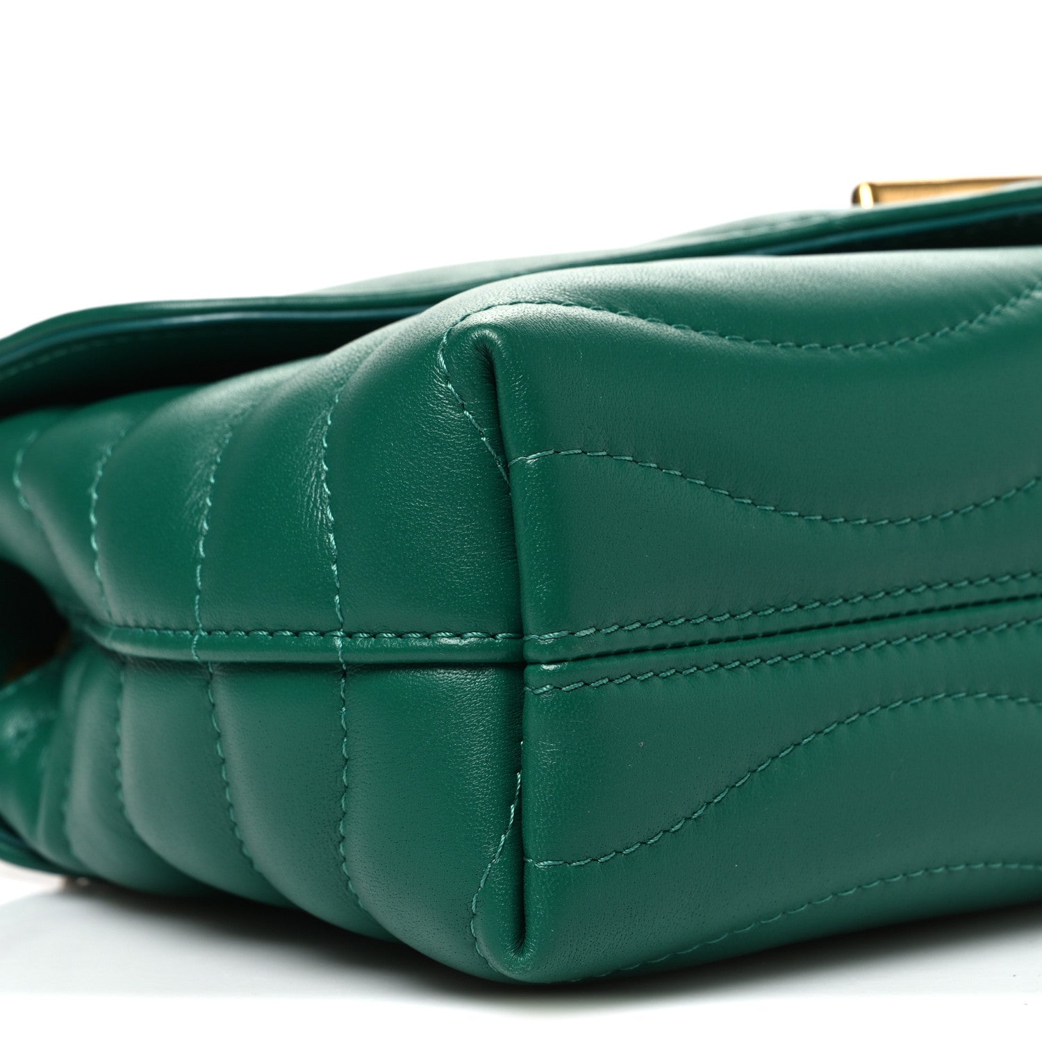 Louis Vuitton Calfskin New Wave Chain Bag MM NM Emerald 8 of 9