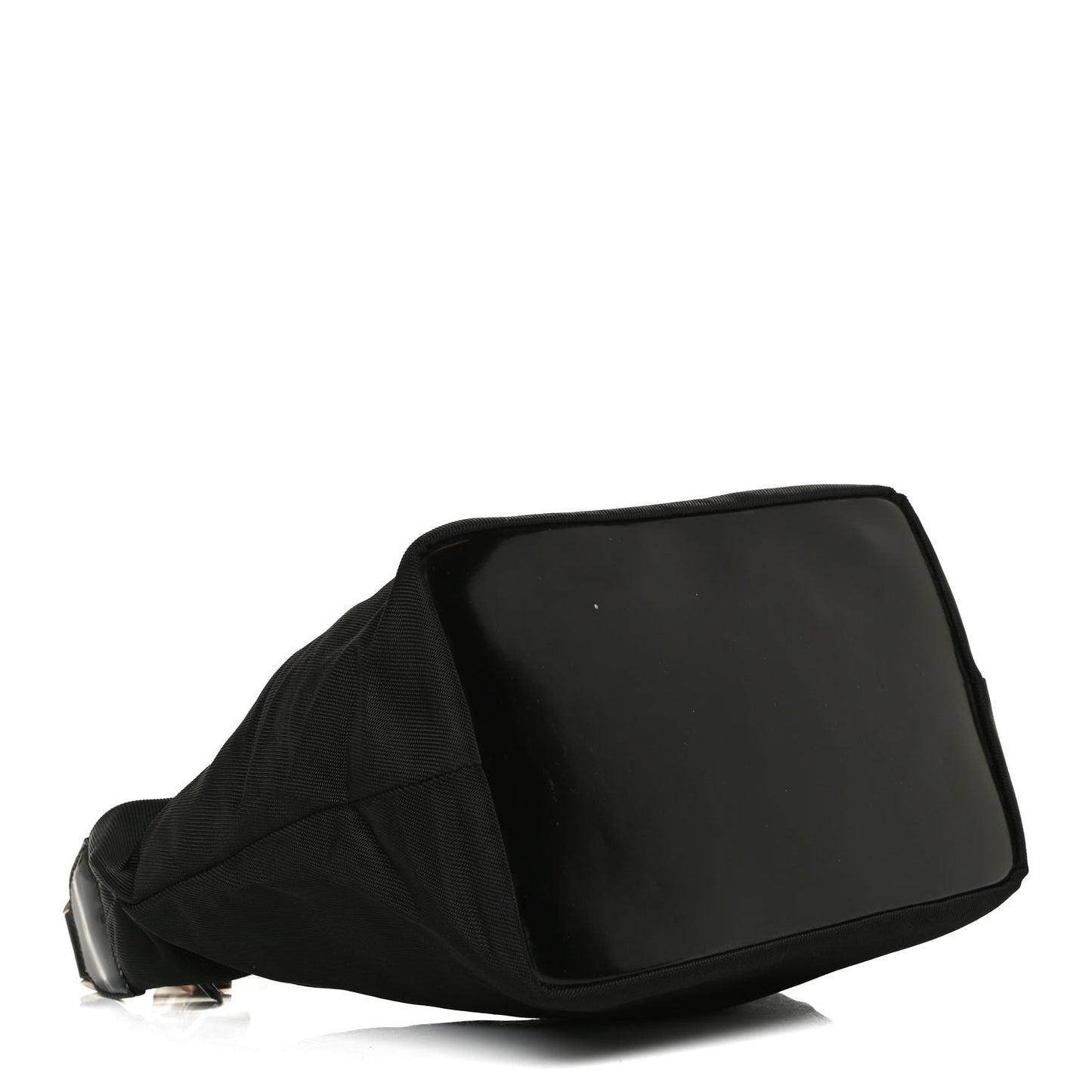 Nylon Bamboo Top Handle Hobo Black