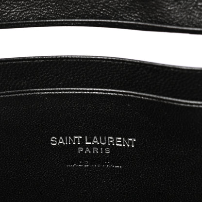 Saint Laurent Grain De Poudre Matelasse Monogram Mini Lou Camera Bag Black 6 of 11