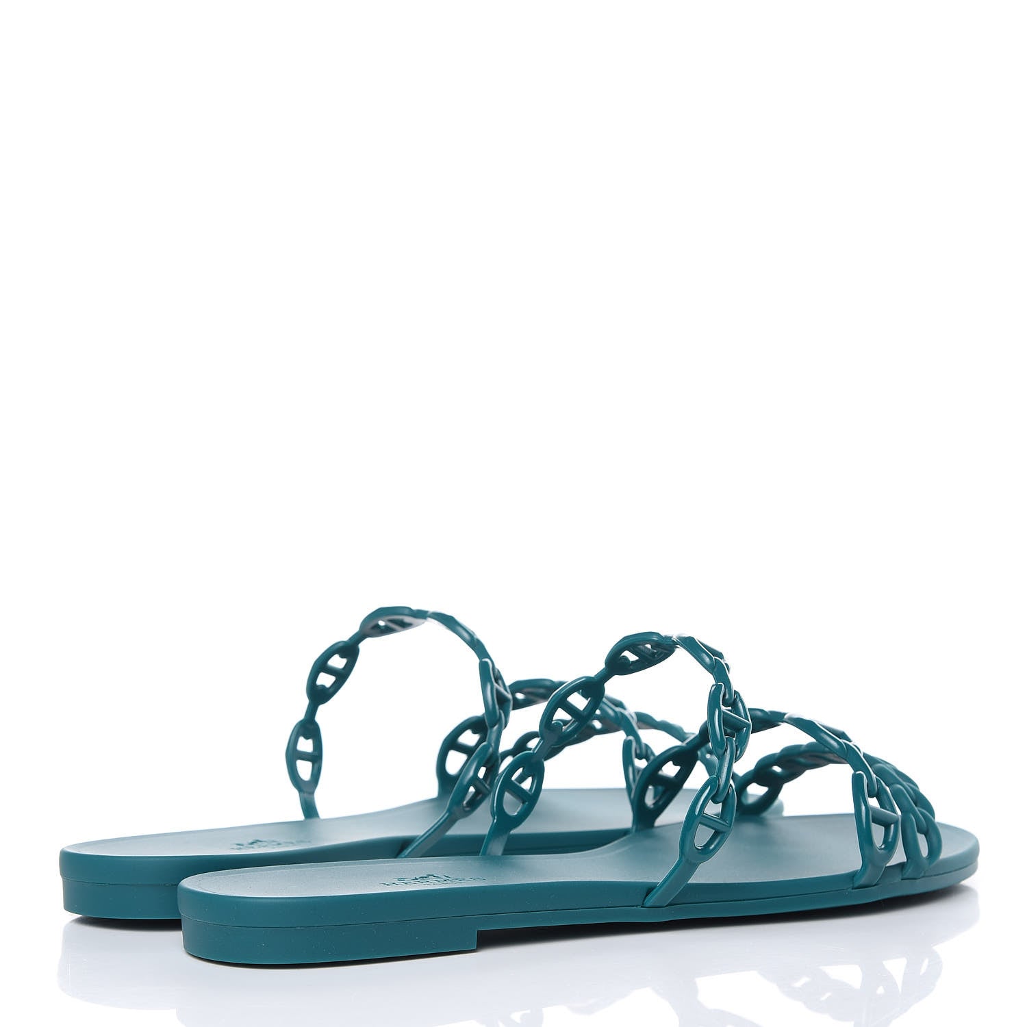 Hermes TPU Rivage Sandals 40 Vert d'Ete 4 of 7