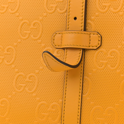 Gucci Calfskin GG Tennis Embossed Tote Bag Crop 11 of 13