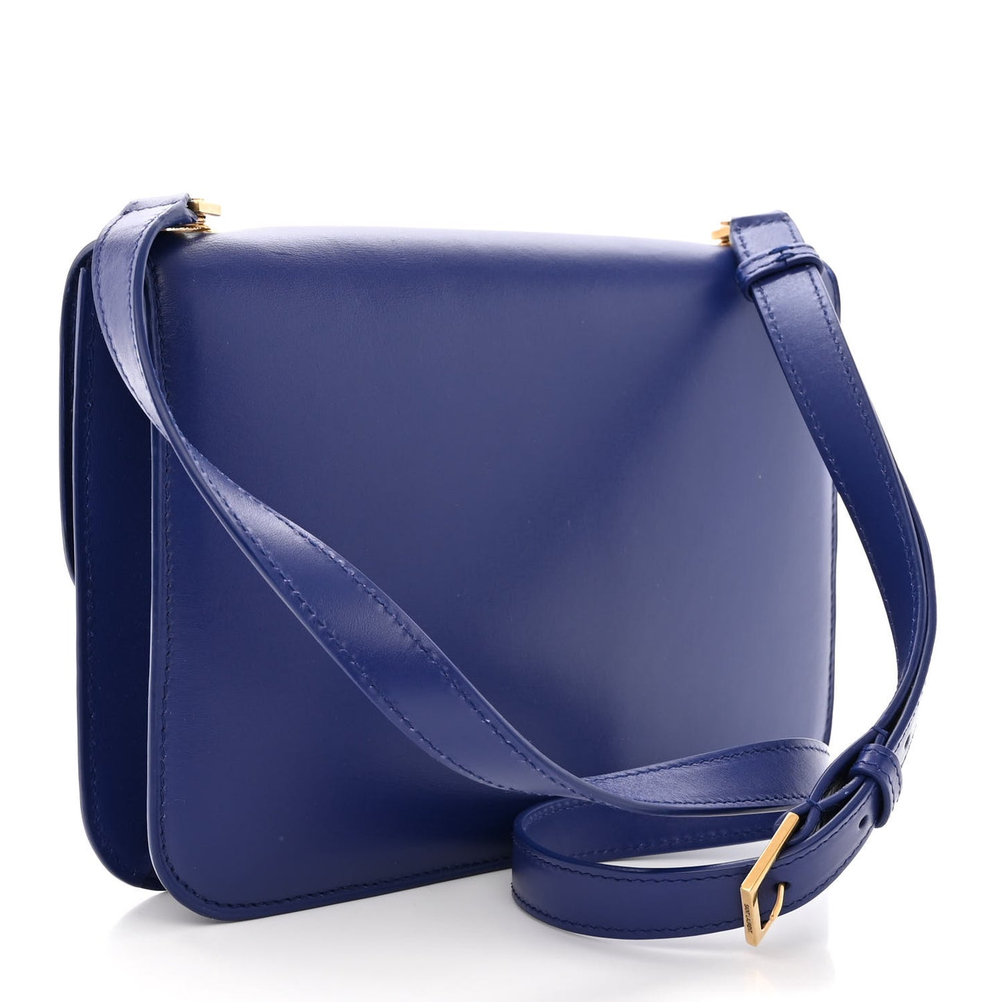 Smooth Calfskin Le Carre Satchel Royal Blue