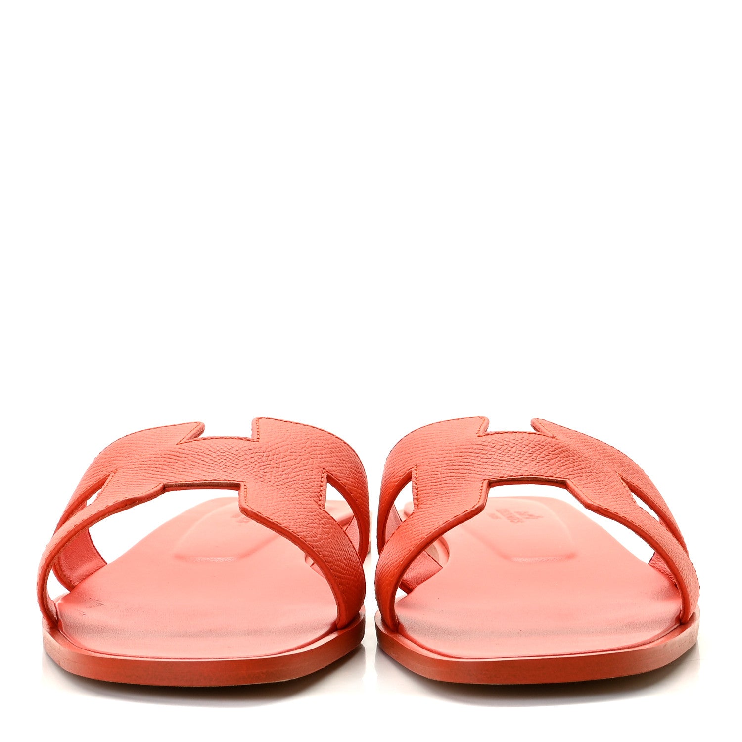 Hermes Epsom Oran Sandals 39.5 Orange Poppy 3 of 10