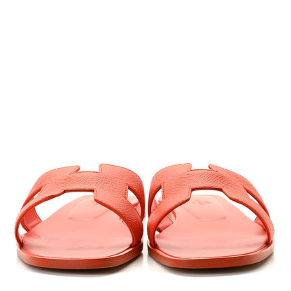 Hermes Epsom Oran Sandals 39.5 Orange Poppy 3 of 10