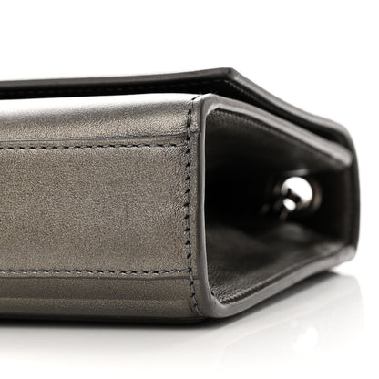 Saint Laurent Ribbed Calfskin Medium Monogram Kate Satchel Anthracite 9 of 11
