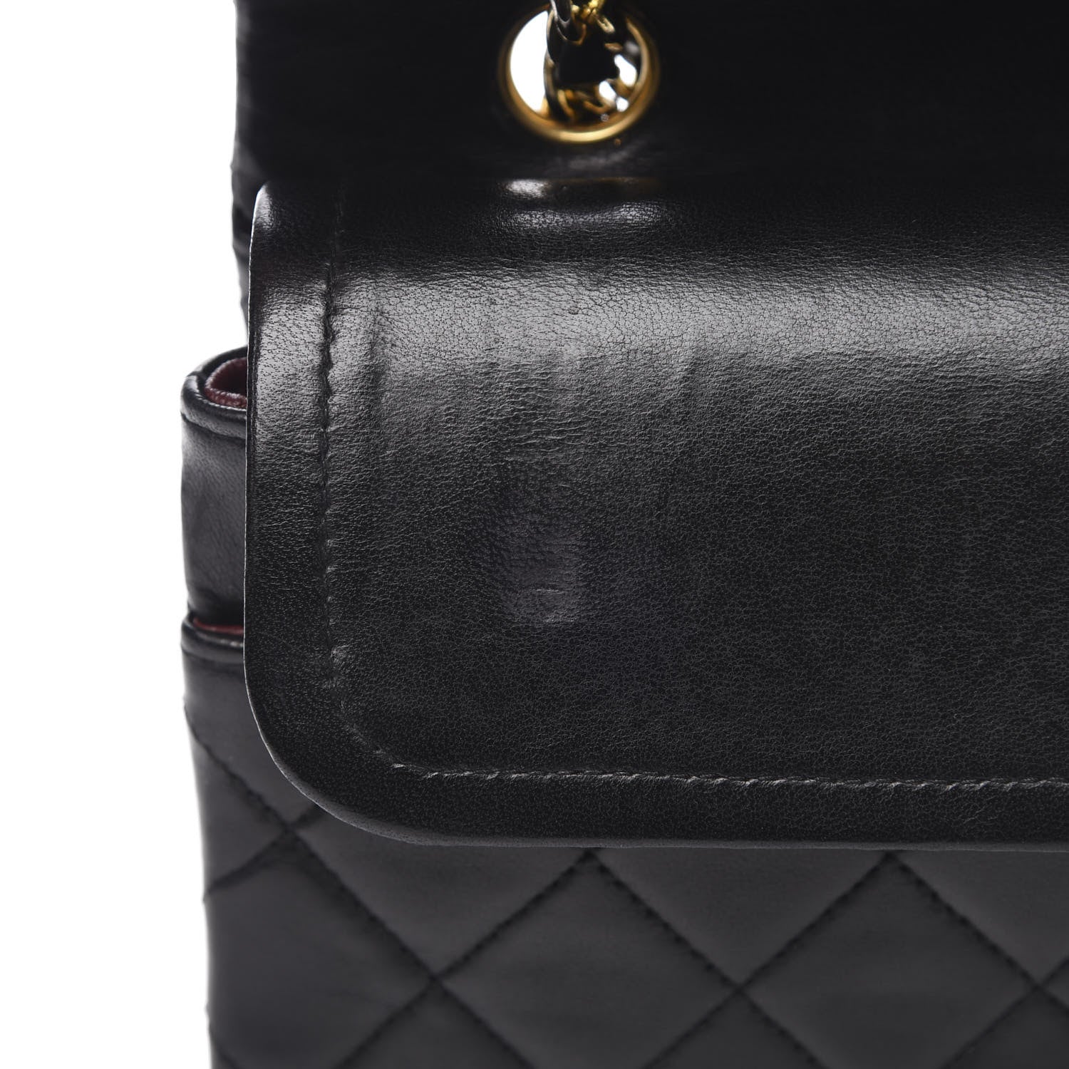 Chanel Lambskin Quilted Medium Double Flap Black 9 of 13