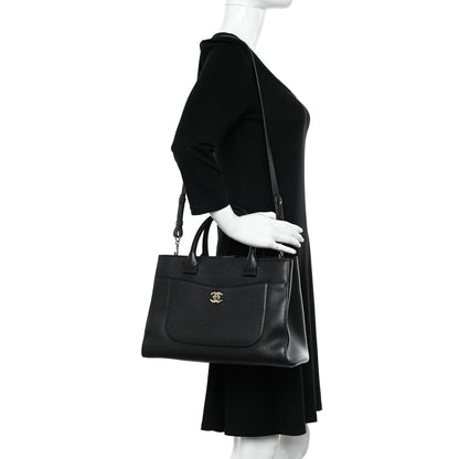 Chanel Grained Calfskin Small Neo Executive Shopper Tote Black 2 of 11