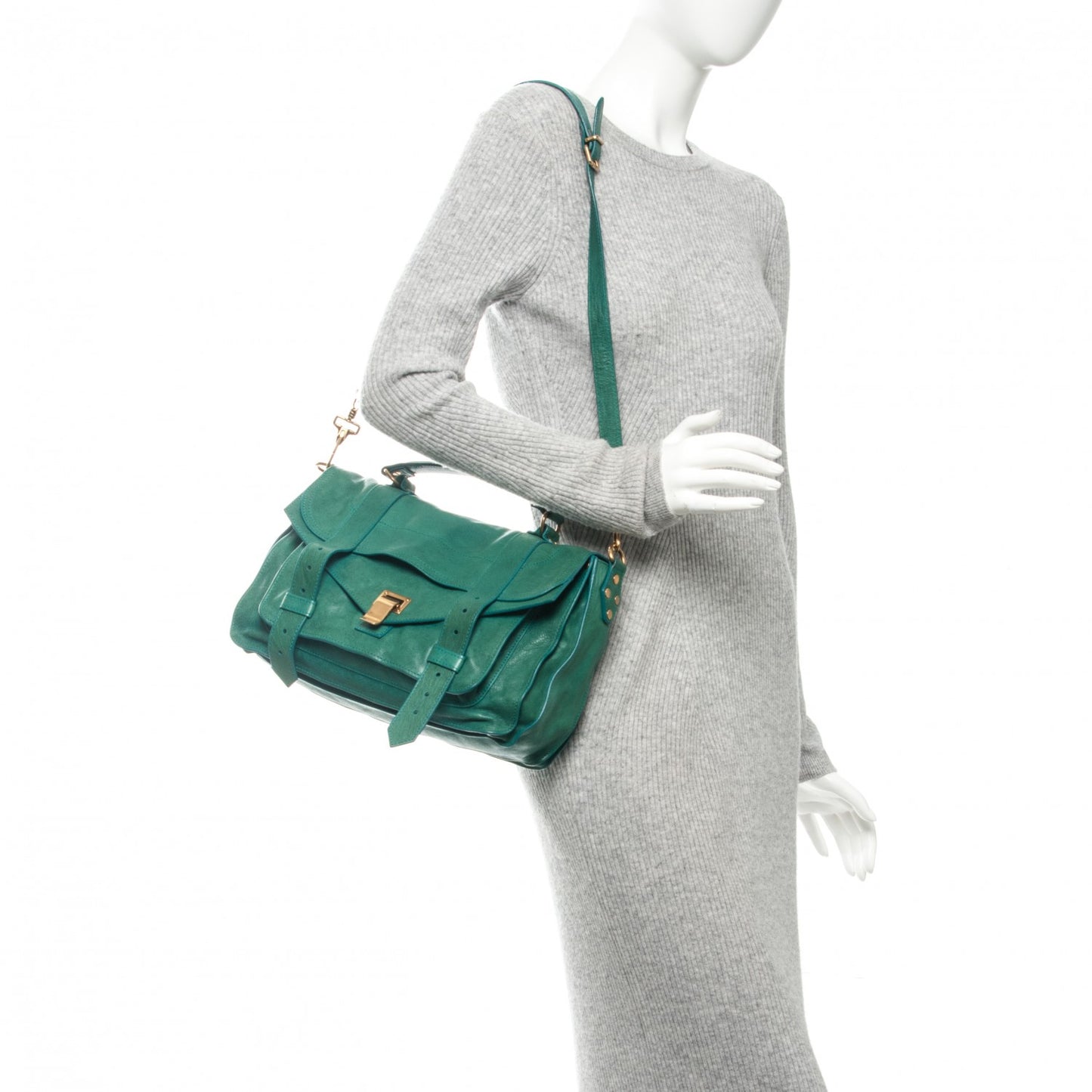 Lambskin Medium PS1 Satchel Teal