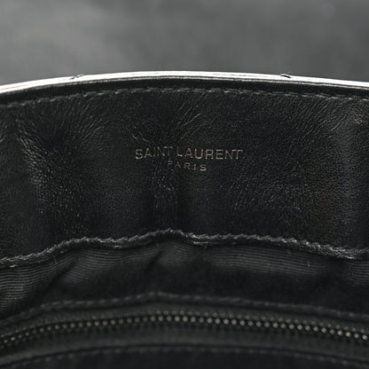 Saint Laurent Calfskin Y Quilted Monogram Monochrome Medium Loulou Chain Satchel Black 8 of 11