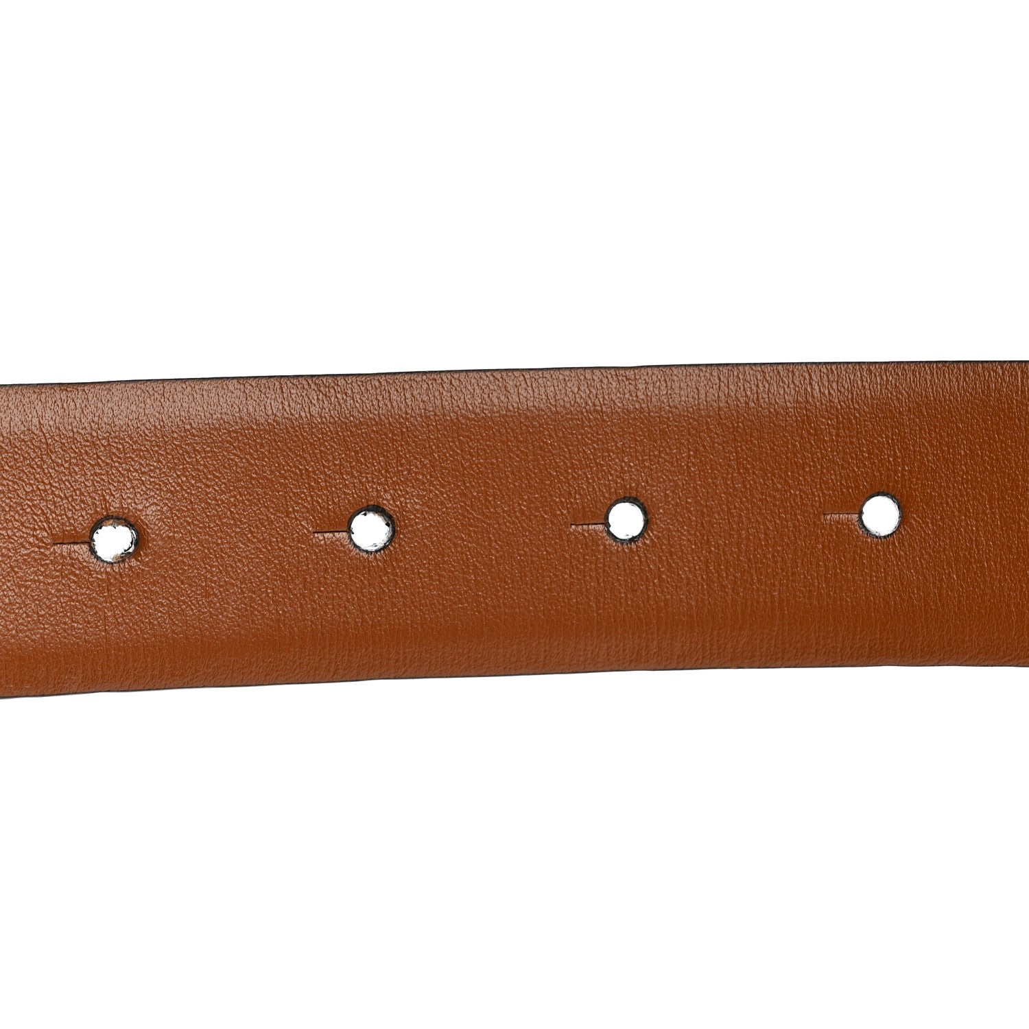 Valentino Garavani Glossy Calfskin VLogo Reversible 40mm Belt 90 36 Saddle Brown Black 5 of 5
