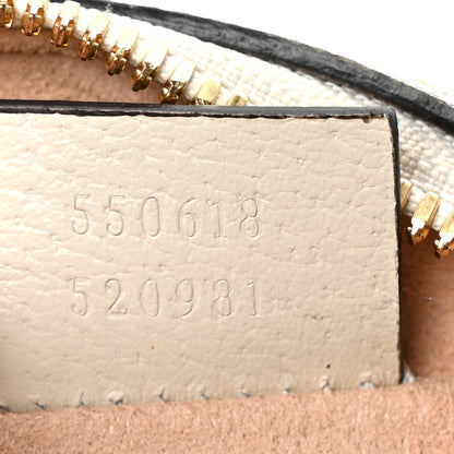 Gucci Textured Calfskin Web Mini Ophidia Round Shoulder Bag Mystic White 7 of 9