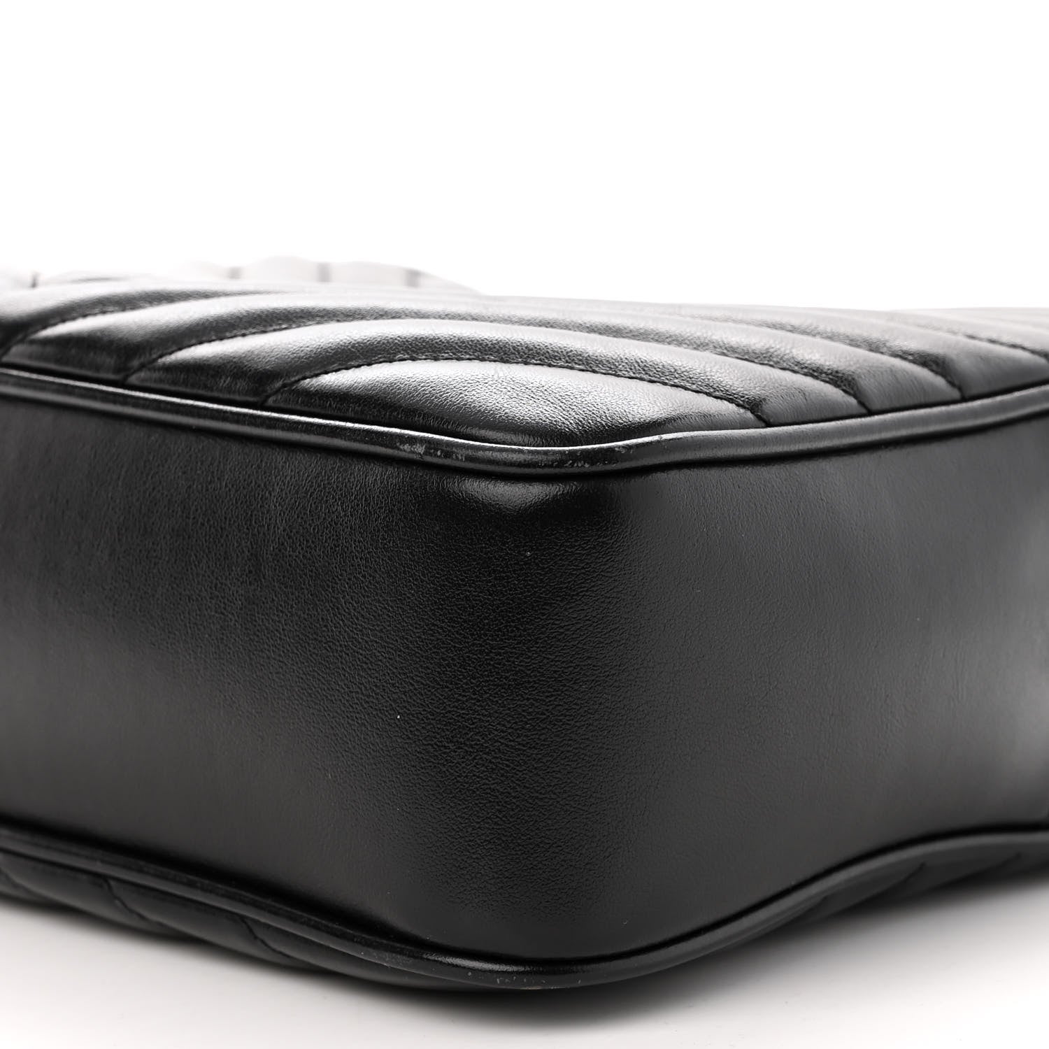 Saint Laurent Calfskin Matelasse Monogram Lou Camera Bag Black 10 of 11