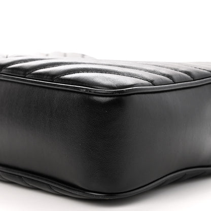 Saint Laurent Calfskin Matelasse Monogram Lou Camera Bag Black 10 of 11