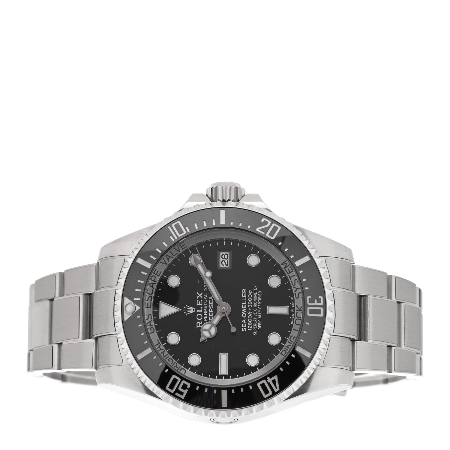 Rolex Stainless Steel 44mm Oyster Perpetual Date Sea-Dweller Deepsea Watch Intense Black 136660 2 of 4