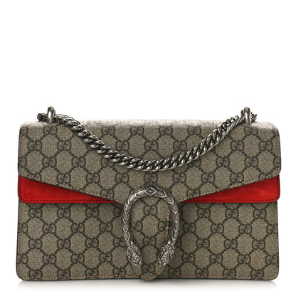 Gucci GG Supreme Monogram Small Dionysus Shoulder Bag Red 1 of 12