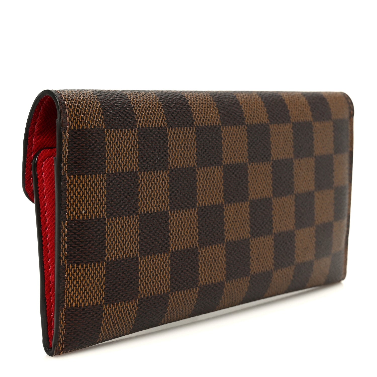 Louis Vuitton Damier Ebene Josephine Wallet Red 4 of 14