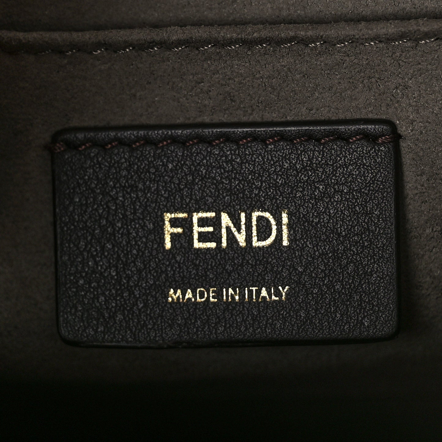 Vitello Century F is Fendi Bi-Color FF 1974 Embossed Kan I Shoulder Bag Maya Black