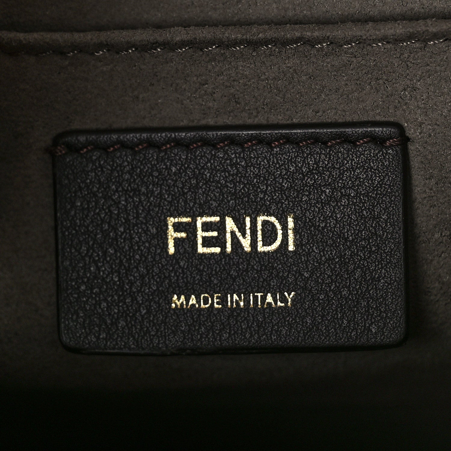 Fendi Vitello Century F is Fendi Bi-Color FF 1974 Embossed Kan I Shoulder Bag Maya Black 6 of 9