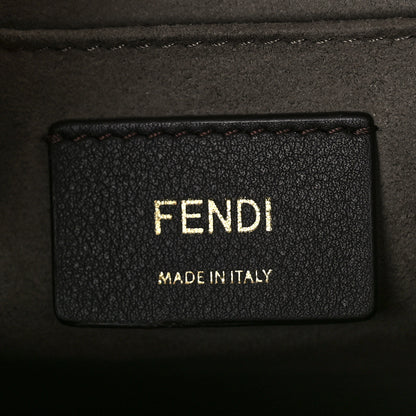 Fendi Vitello Century F is Fendi Bi-Color FF 1974 Embossed Kan I Shoulder Bag Maya Black 6 of 9
