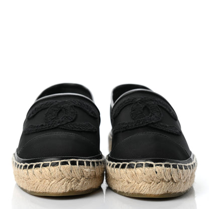 Chanel Mesh Grosgrain CC Espadrilles 36 Black 2 of 8