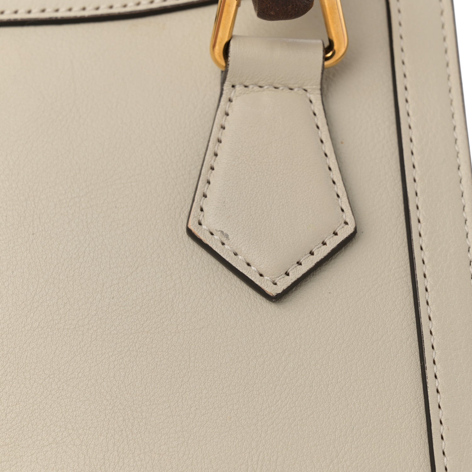 Gucci Wonka Grain Calfskin Mini Diana Tote Bag Mystic White 13 of 18