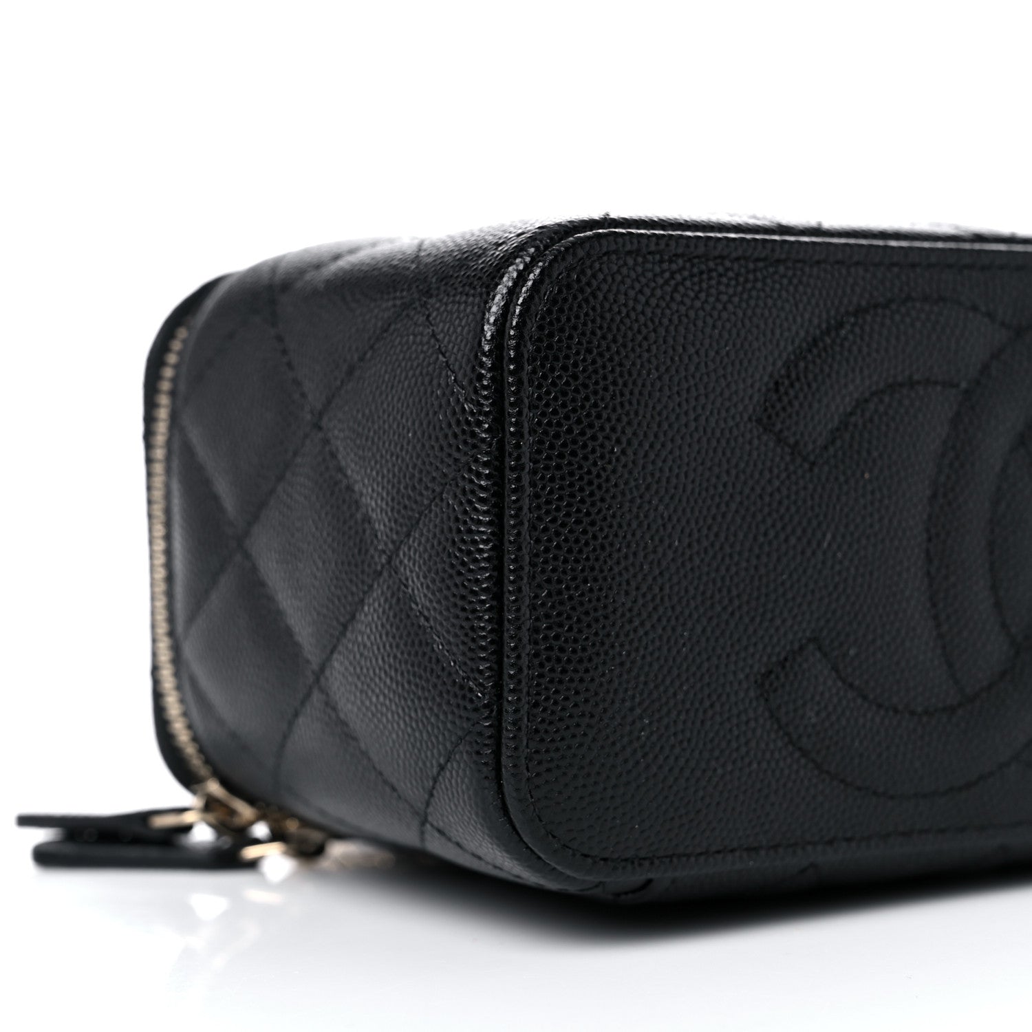 Chanel Caviar Quilted Small Vanity Case With Chain Black 6 of 10
