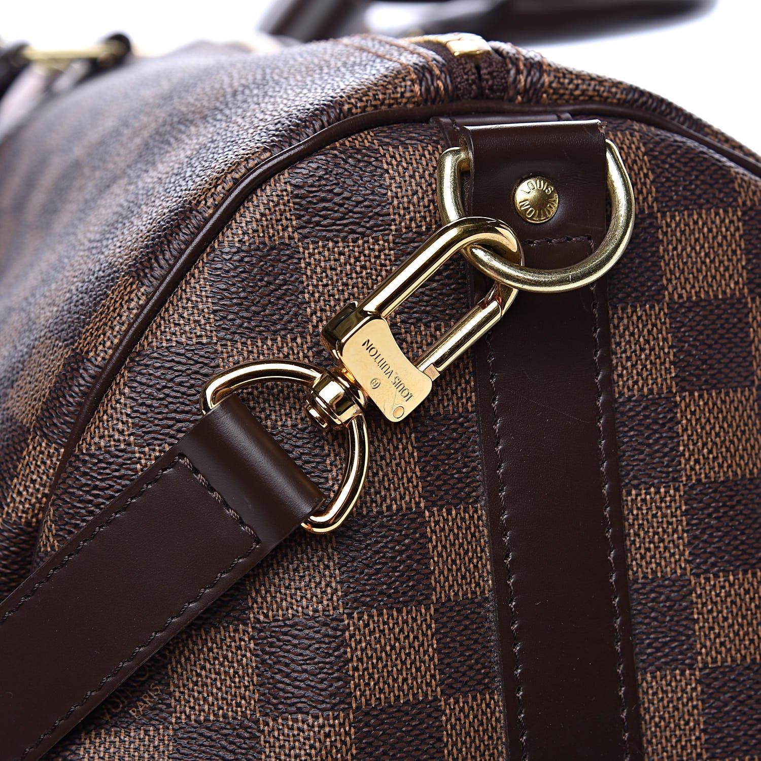 Louis Vuitton Damier Ebene Keepall Bandouliere 55 13 of 16