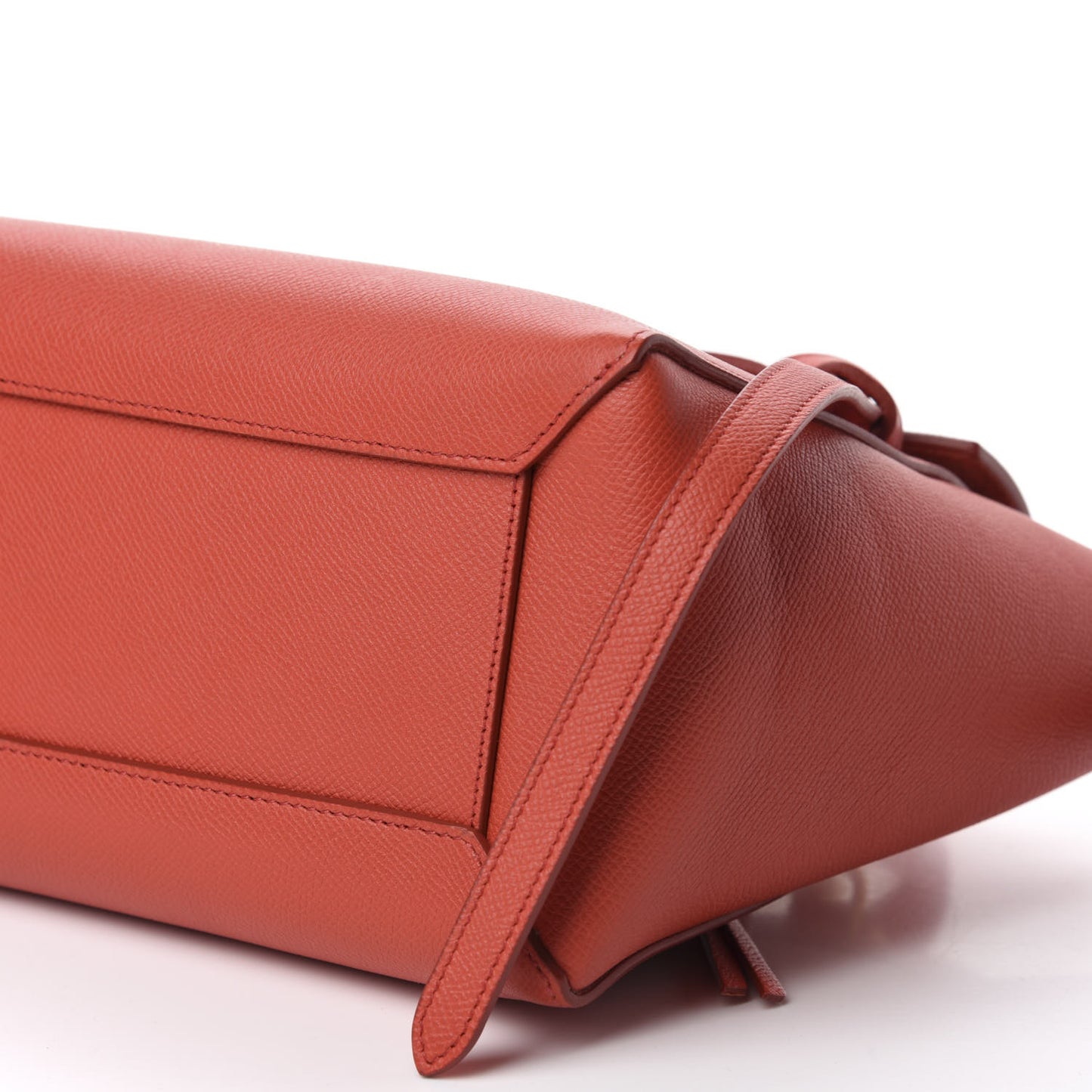 Baby Grained Calfskin Micro Belt Bag Poppy