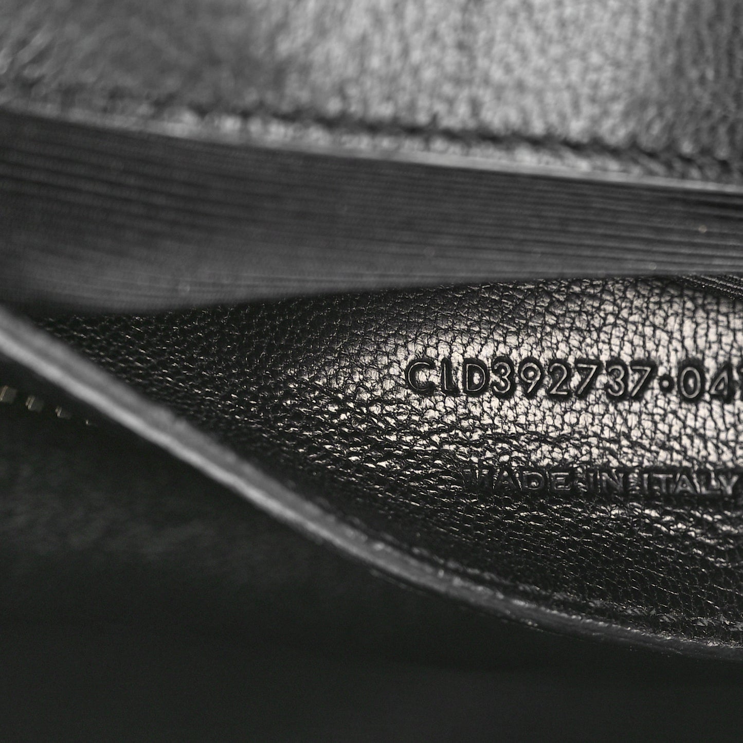 Sheepskin Matelasse Chevron Monogram Medium College Bag Black