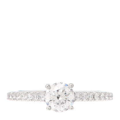 Tiffany Platinum Diamond .46ct Novo Engagement Ring 47 4 1 of 5