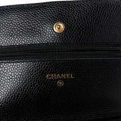 Chanel Caviar Quilted Wallet on Chain WOC Black 6 of 12