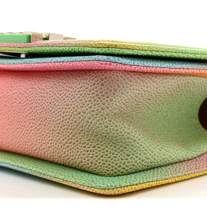 Chanel Caviar Quilted Small Cuba Rainbow Boy Flap  Multicolor 10 of 11