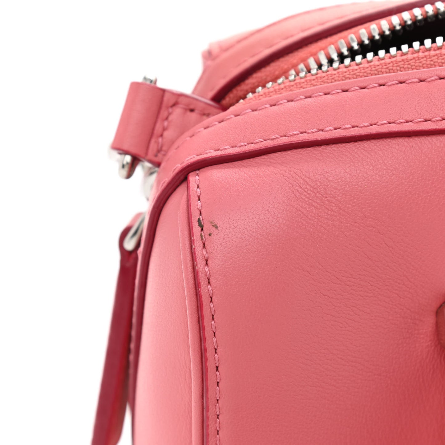 Calfskin Small Essential Boston Bag Pink
