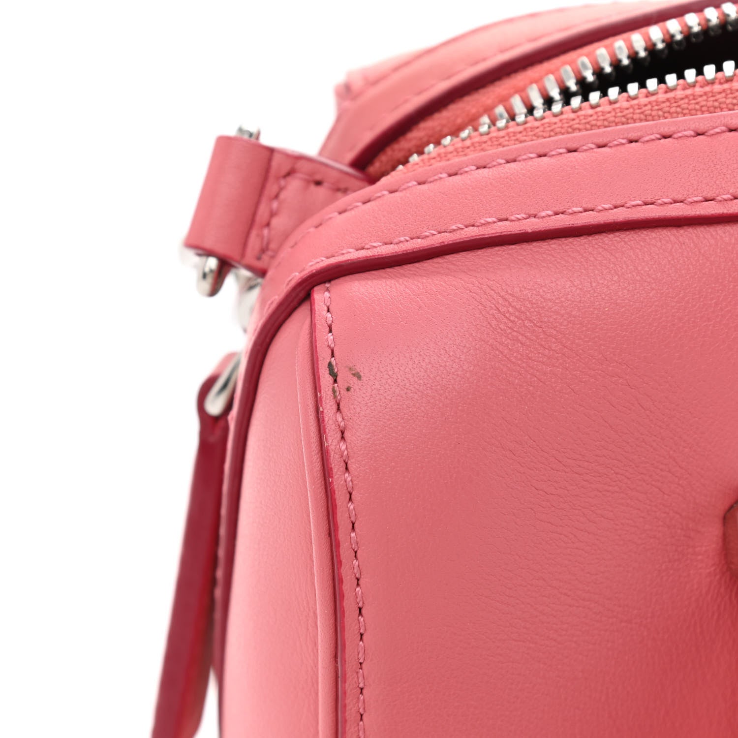 MCM Calfskin Small Essential Boston Bag Pink 13 of 15