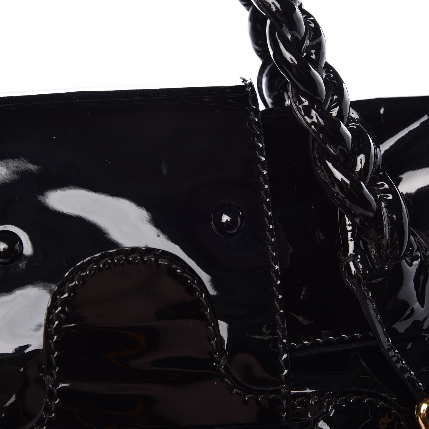 Valentino Garavani Patent Large Histoire Black 10 of 10