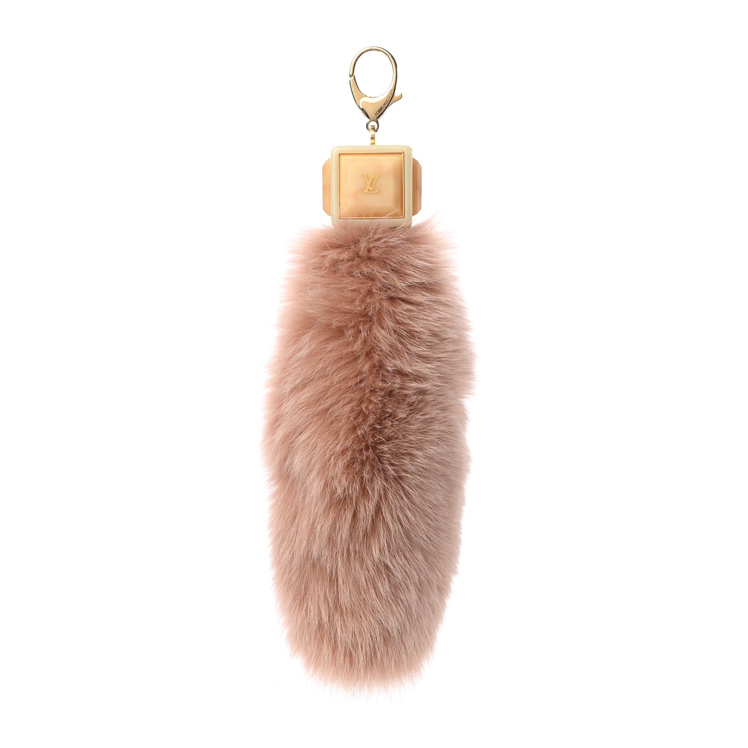 Louis Vuitton Fox Fur Foxy Key Holder Bag Charm Blush 1 of 3