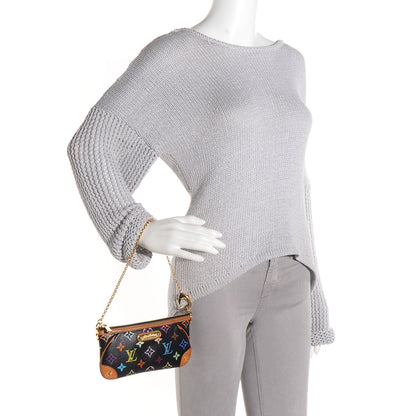Louis Vuitton Monogram Multicolor Pochette Milla MM Black 2 of 7
