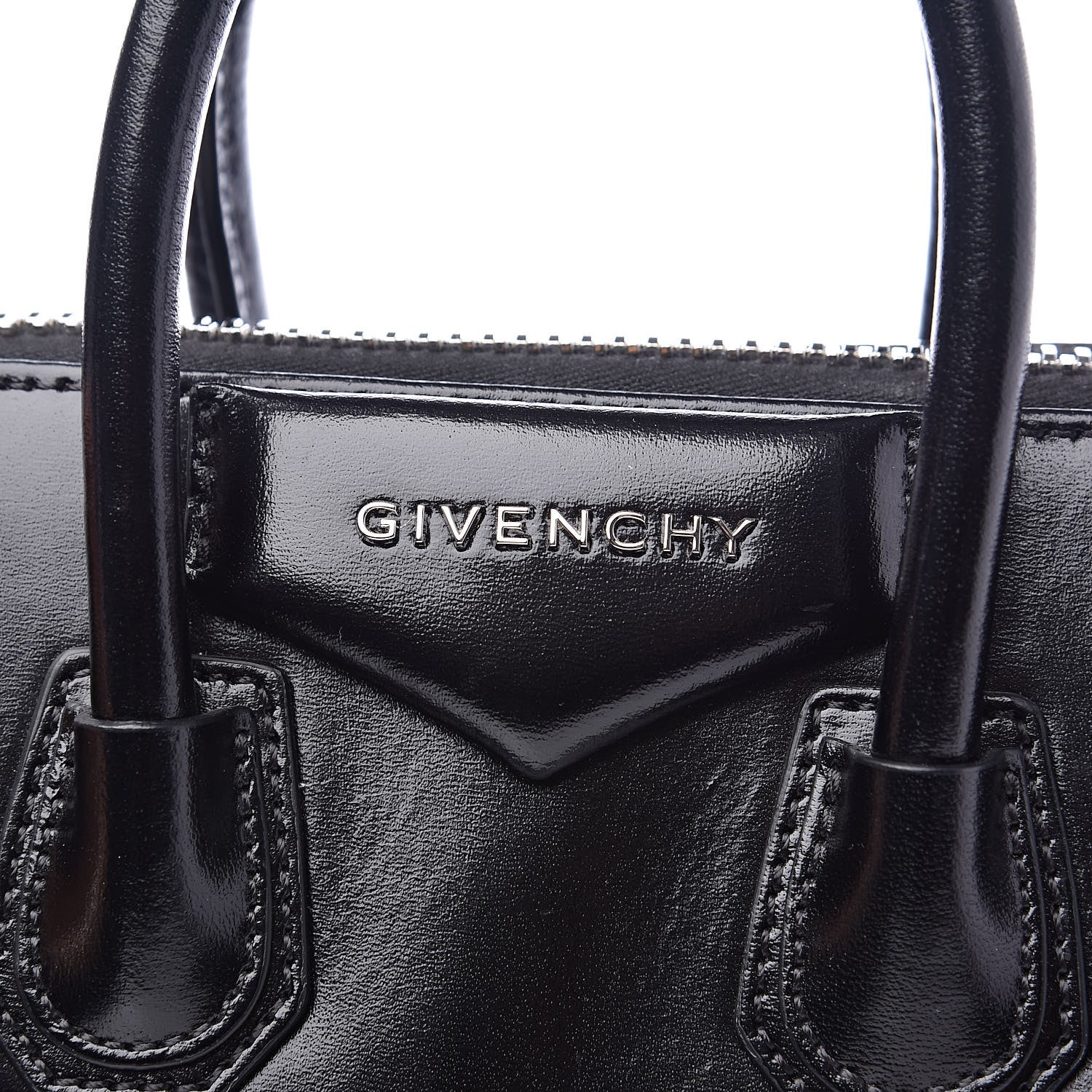 Givenchy Shiny Lord Calfskin Mini Antigona Black 10 of 12