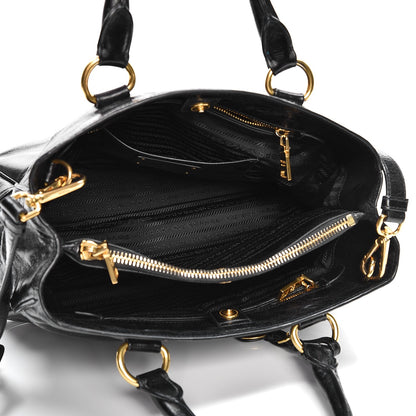 Prada Vitello Shine Tote Nero Black 6 of 12