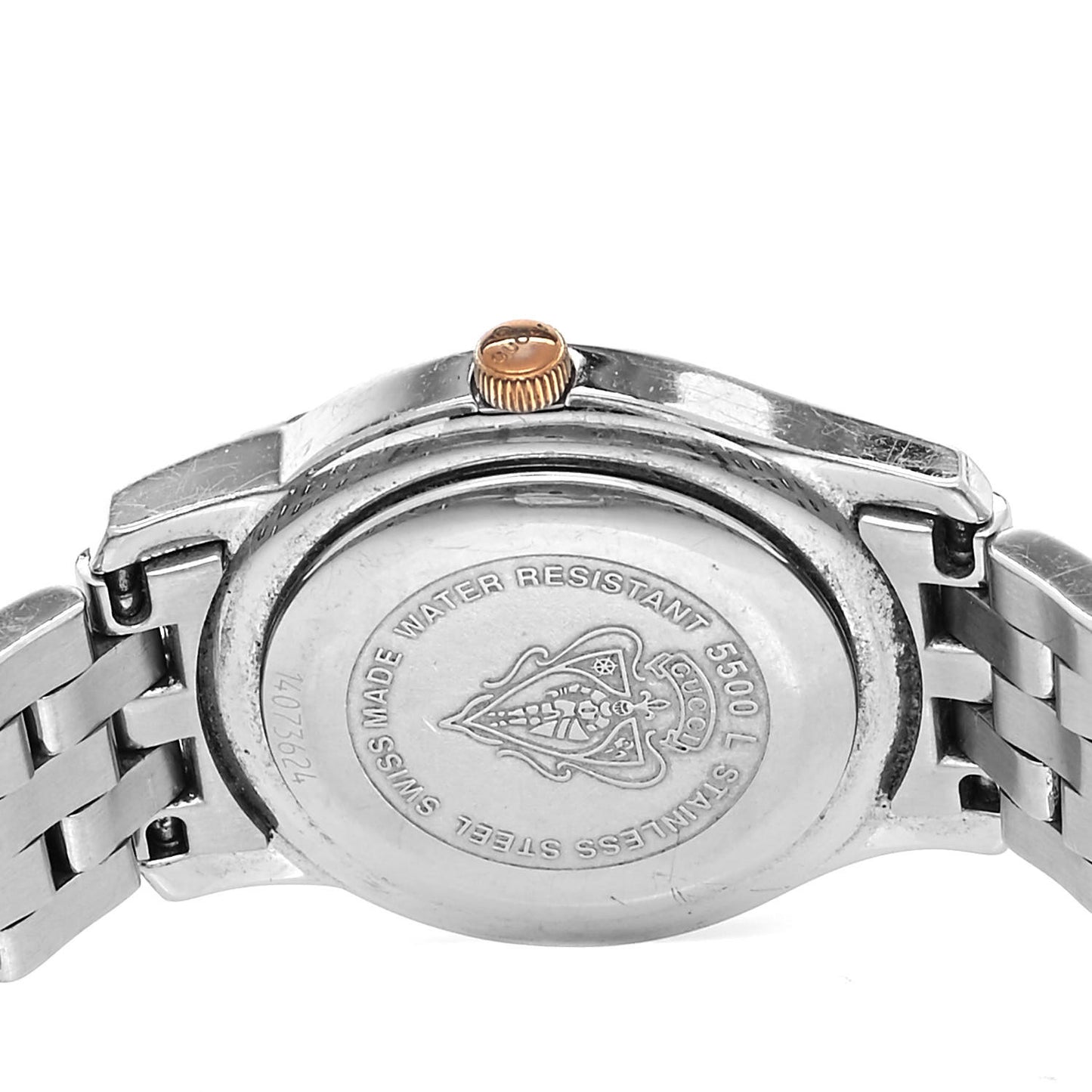 Stainless Steel Mother of Pearl 27mm 5500L Two Tone Quartz Watch