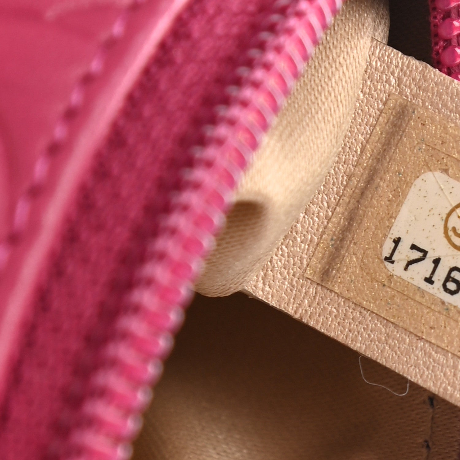 Chanel Lambskin Camellia Embossed Key Holder Case Fuchsia 7 of 8