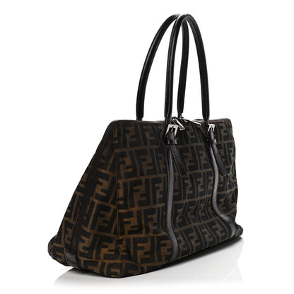 Fendi Zucca Zip Tote Tobacco 2 of 12