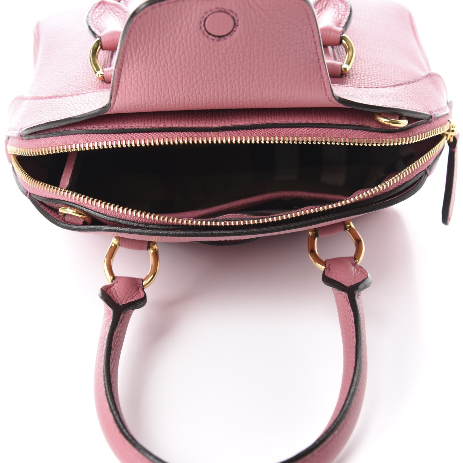 Burberry Derby Calfskin Small Milverton Satchel Mauve Pink 5 of 11