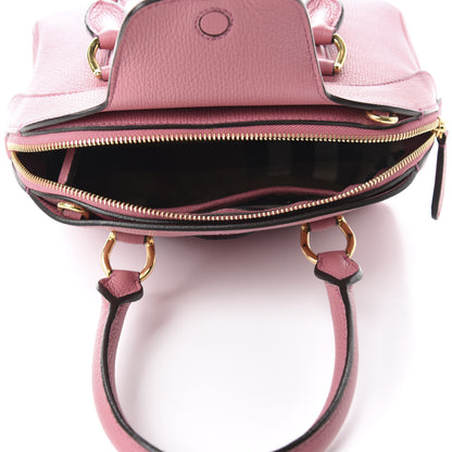 Burberry Derby Calfskin Small Milverton Satchel Mauve Pink 5 of 11